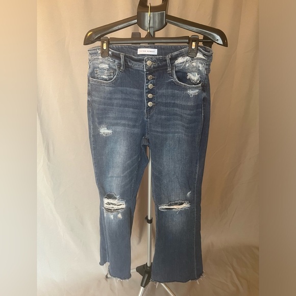 Flying Monkey Denim - Flying Monkey Blue Distressed Women's Jeans